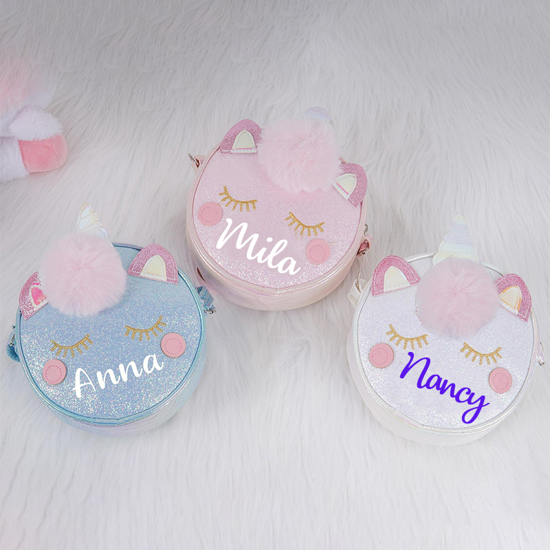 Personalized Kid's Unicorn Cute Crossbody Bag| CWPack10