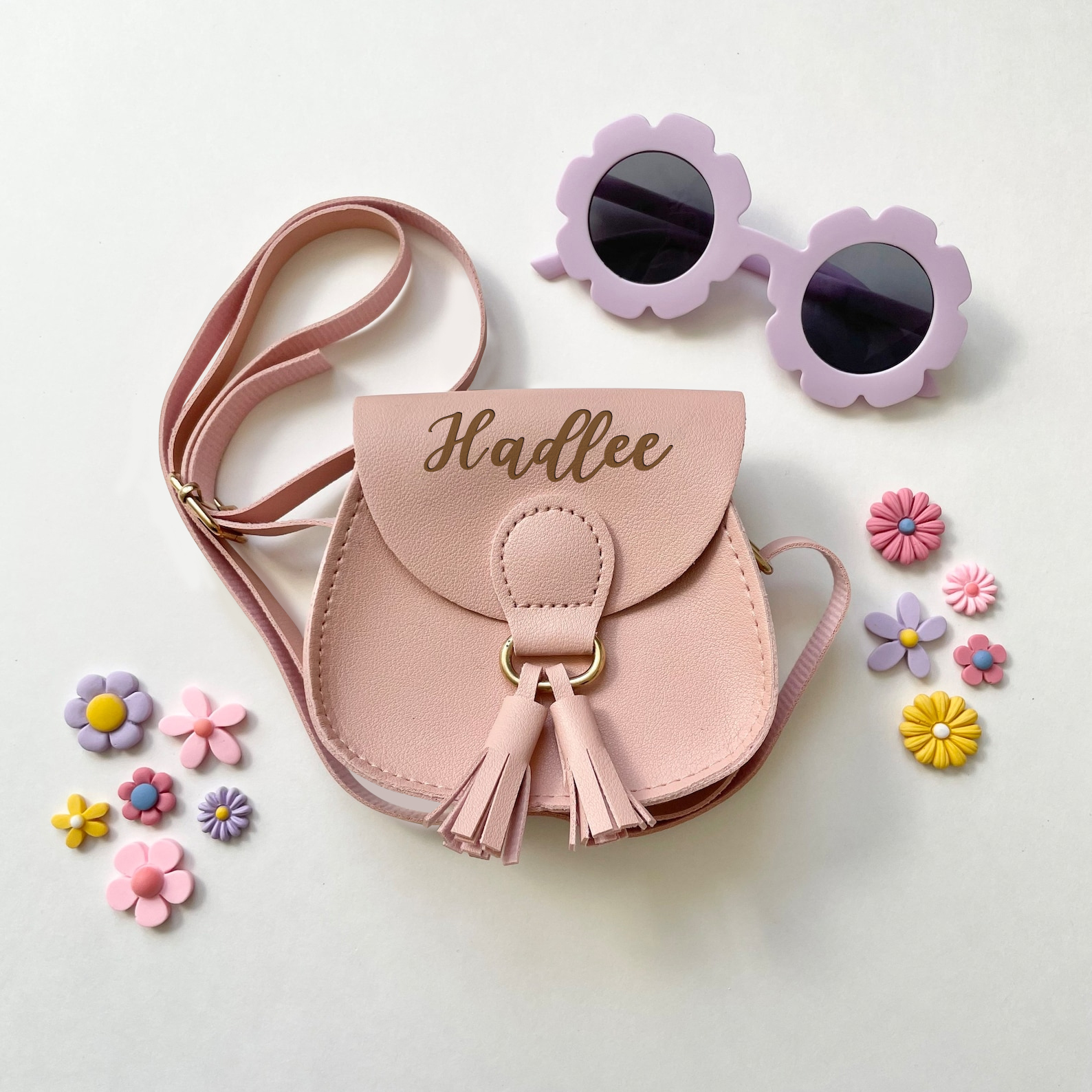 Personalized Girls Color Tassel Purse | CWPack11