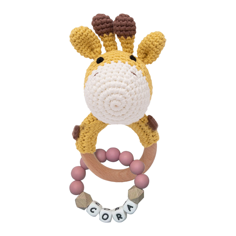 Personalized Lovely Kid's Crochet Baby Rattle | CWToy25