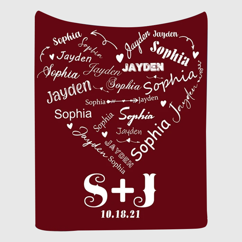 Personalized Anniversary Blanket for Comfort & Unique | BKAN013