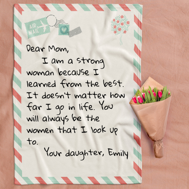 Personalized Love Letter Blanket for Comfort & Unique | BKletter13