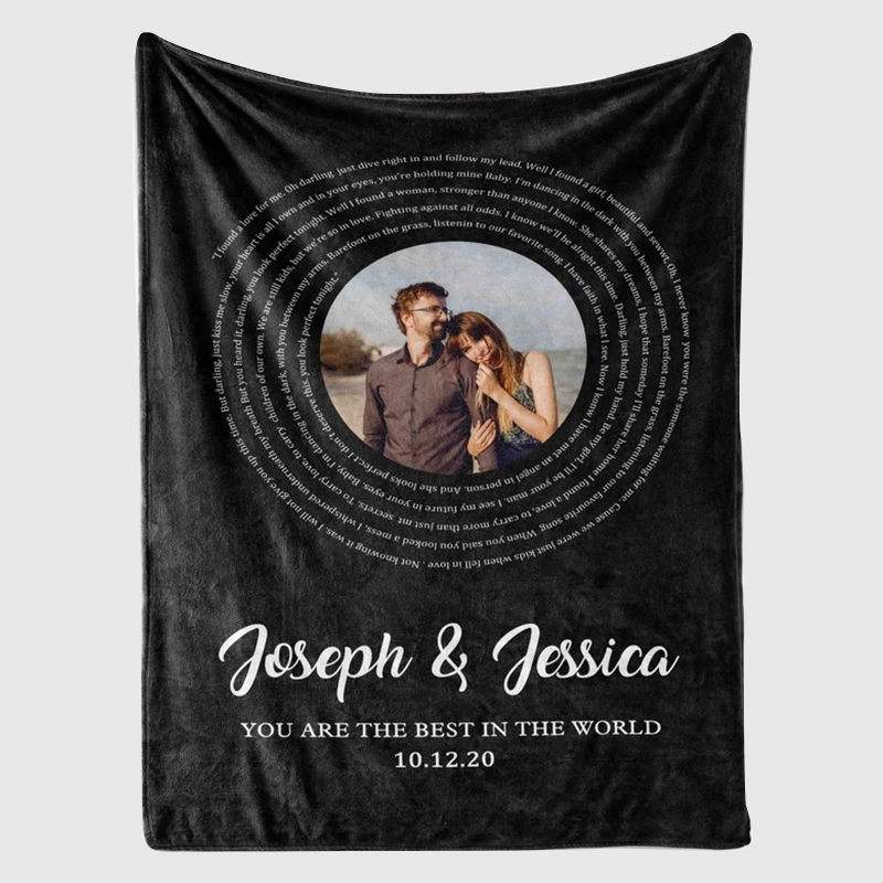 Personalized Anniversary Blanket for Comfort & Unique | BKAN014