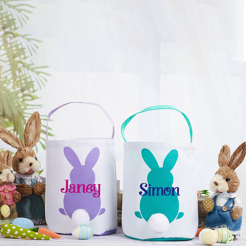 Personalized Name Easter Bunny Basket | CWEaster01