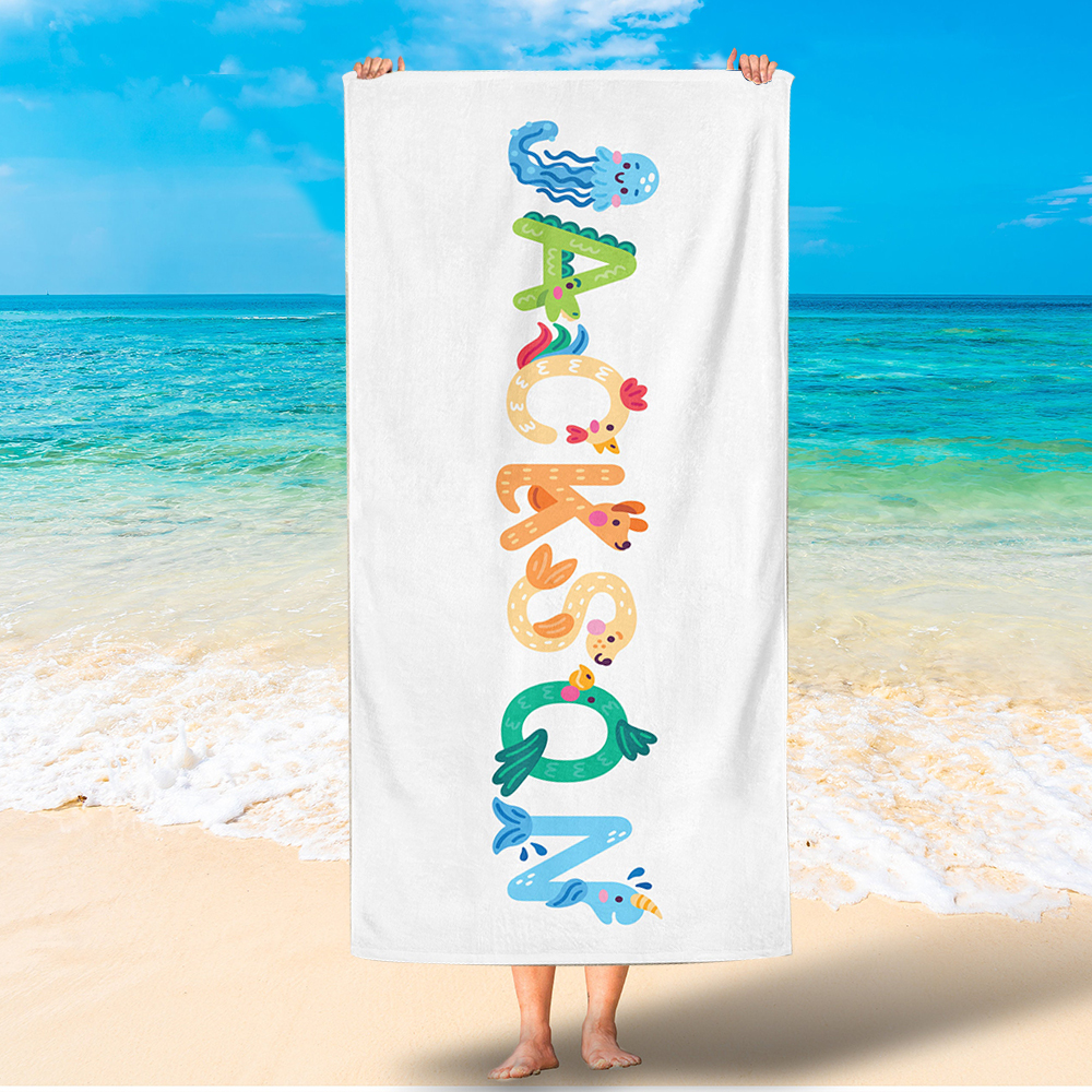 Personalized Lovely Kid Towel for Summer & Beach | CWTowel02
