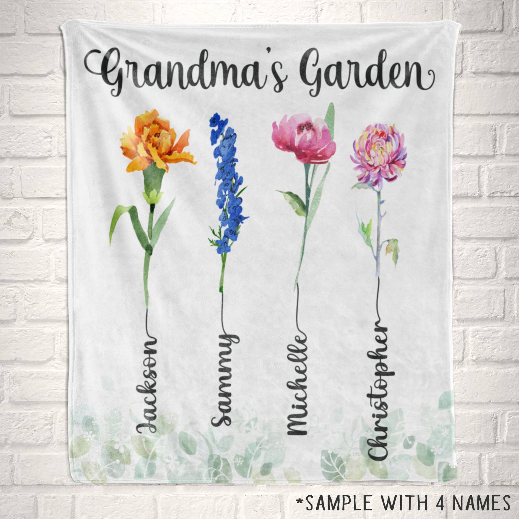Personalized Family Name Blanket for Comfort & Unique | BKName09