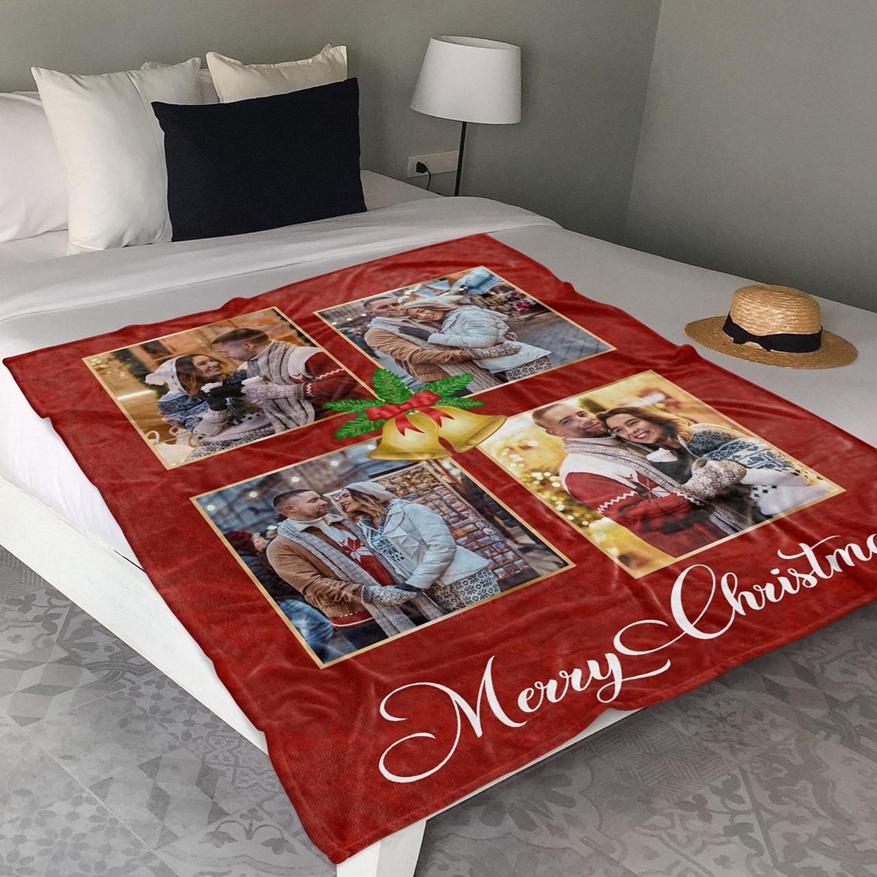 Personalized Merry Christmas Blanket for Comfort & Unique | BKMC08