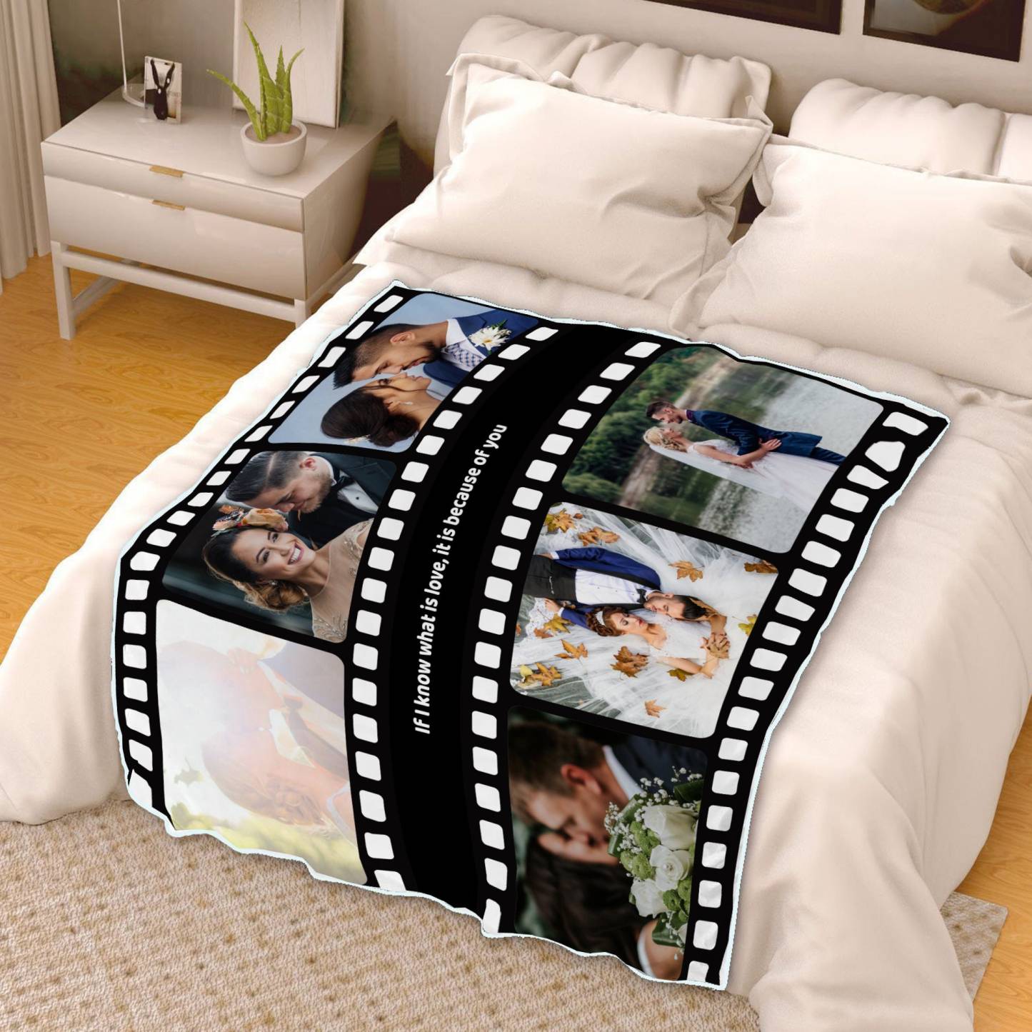 Personalized Memorial Photo Blanket for Comfort & Unique | BKphoto11