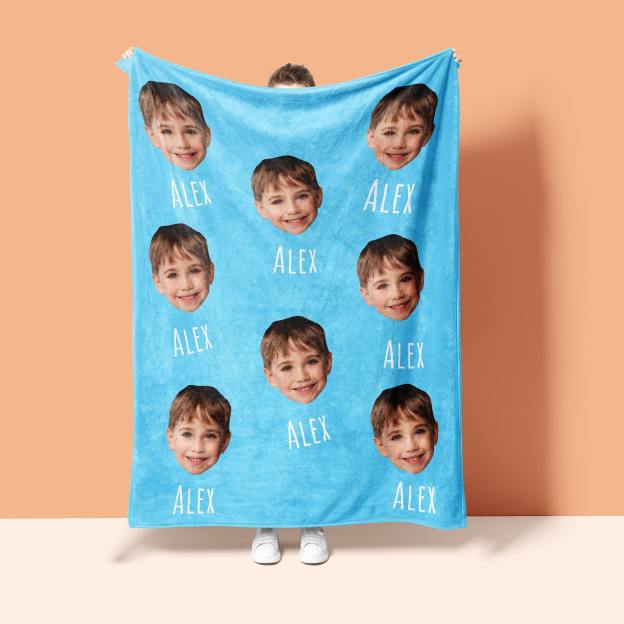 Personalized Funny Face Blanket for Comfort & Unique | BKFace03