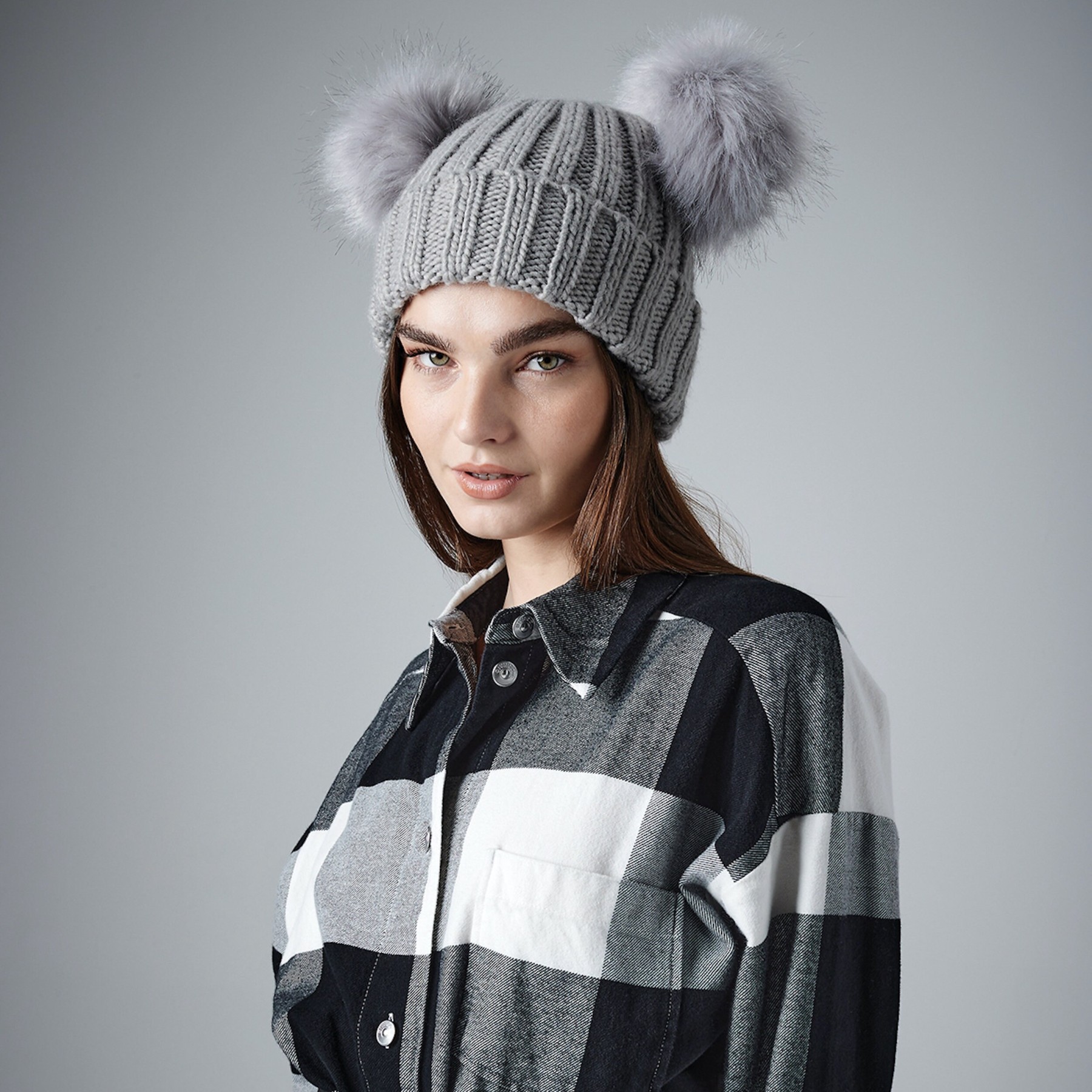 Personalized Embroidery Kid & Adult Pom Pom Hat for Comfort & Unique | HSKid07