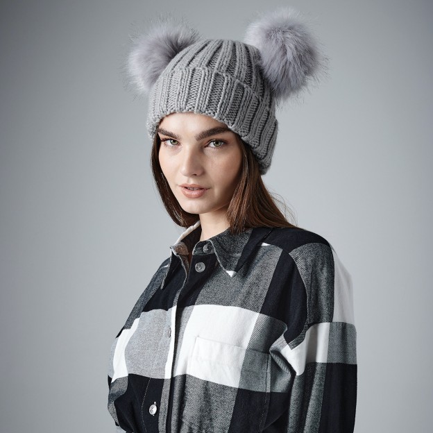 Personalized Embroidery Kid & Adult Pom Pom Hat for Comfort & Unique | HSKid07