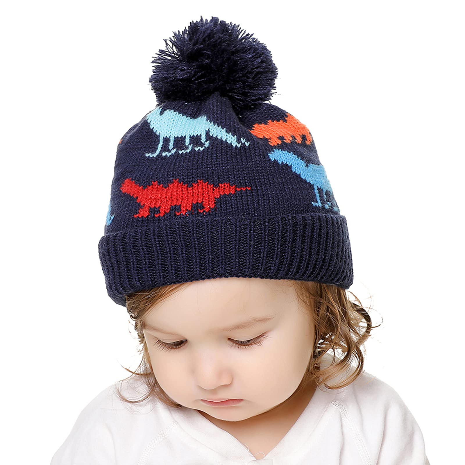 Personalized Embroidery Kid Dinosaur Hat and Scarf for Comfort & Unique | HSKid12