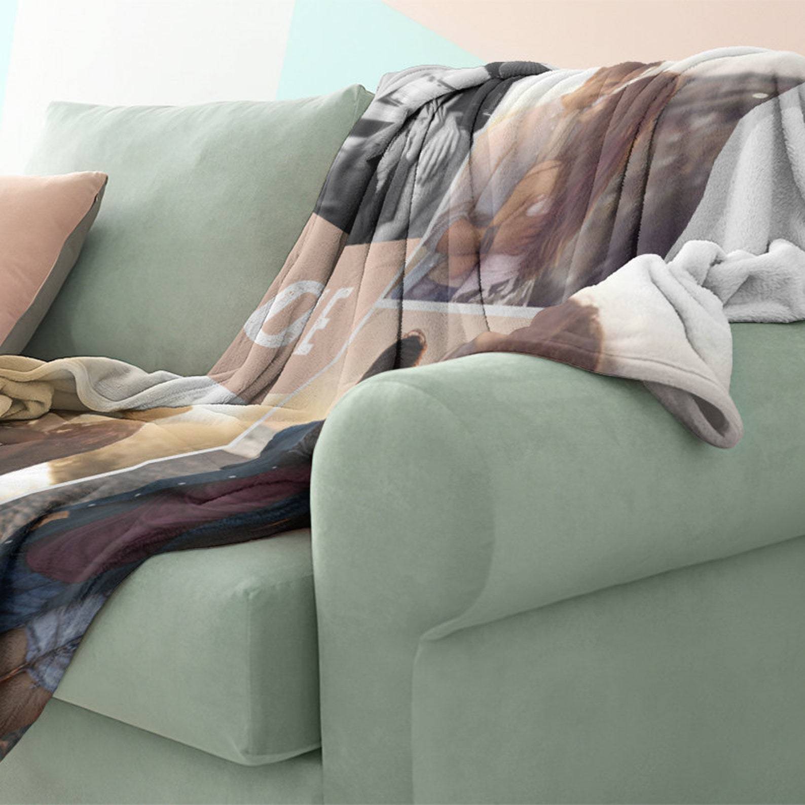 Personalized Memorial Photo Blanket for Comfort & Unique | BKphoto10