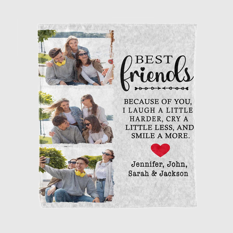 Personalized Memorial Photo Blanket for Comfort & Unique | BKphoto14