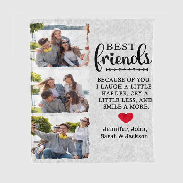 Personalized Memorial Photo Blanket for Comfort & Unique | BKphoto14