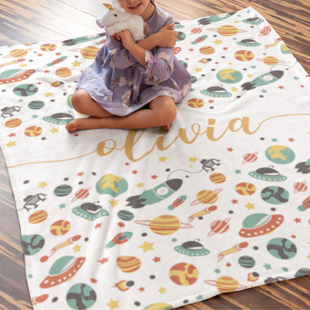 Personalized Lovely Kid Blanket for Comfort & Unique | BKKid47