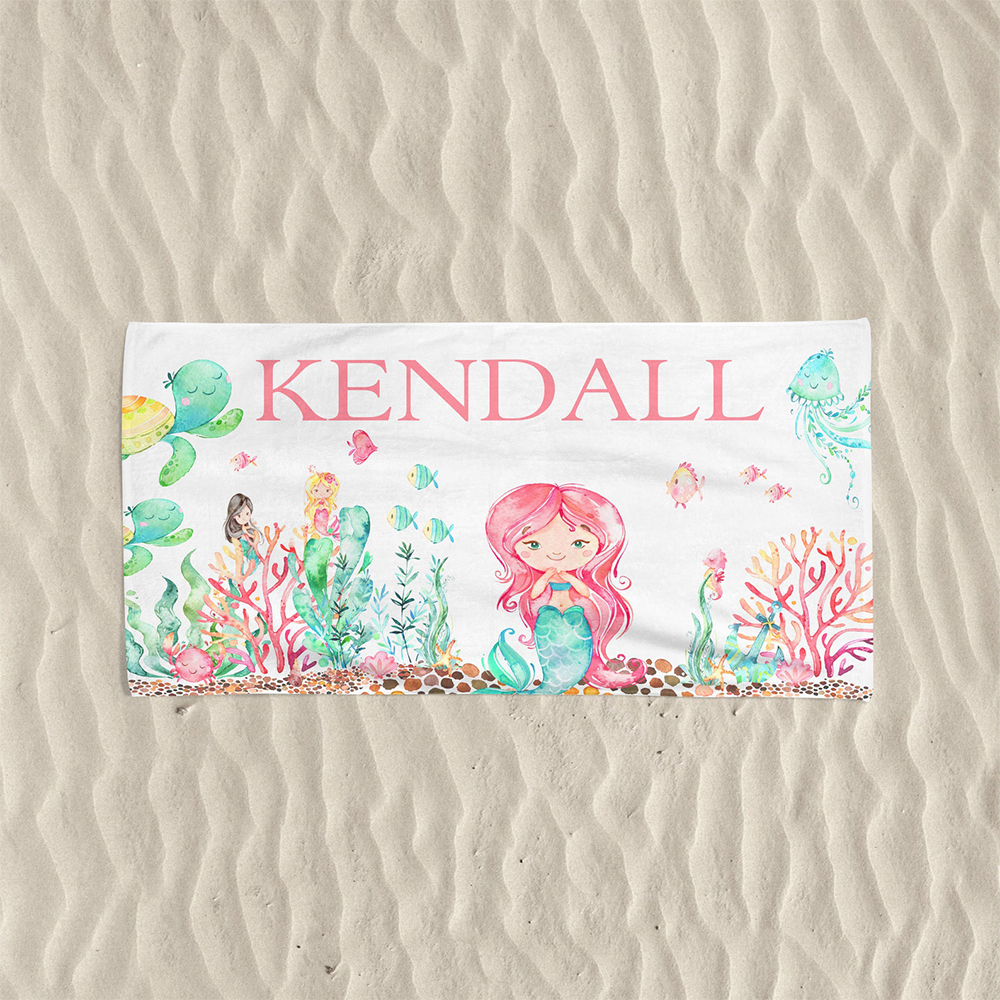Personalized Lovely Kid Towel for Summer & Beach | CWTowel13