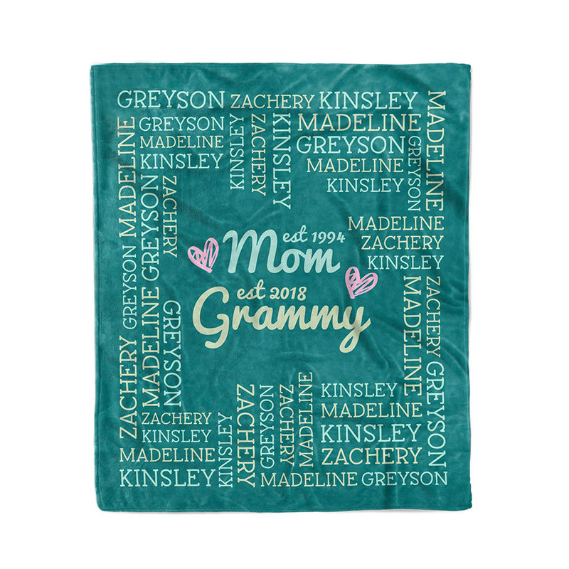 Personalized Love Mom Blanket for Comfort & Unique | CWMom01