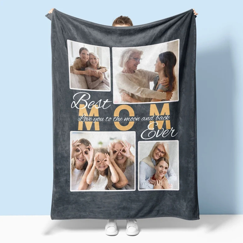 Personalized Love Mom Blanket for Comfort & Unique | CWMom03