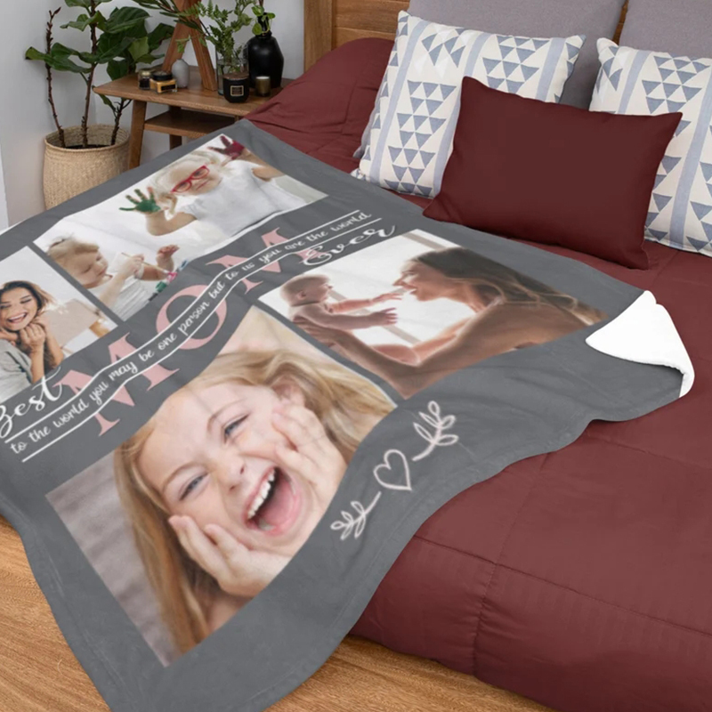 Personalized Love Mom Blanket for Comfort & Unique | CWMom05