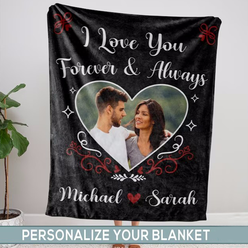 Personalized Memorial Photo Blanket for Comfort & Unique | BKphoto18