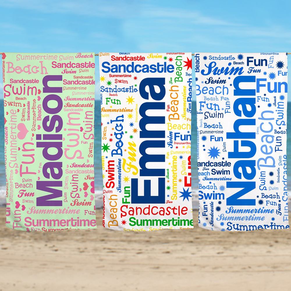 Personalized Lovely Kid Towel for Summer & Beach | CWTowel46