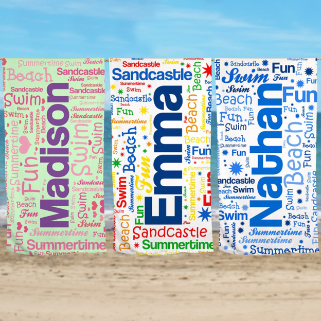 Personalized Lovely Kid Towel for Summer & Beach | CWTowel46