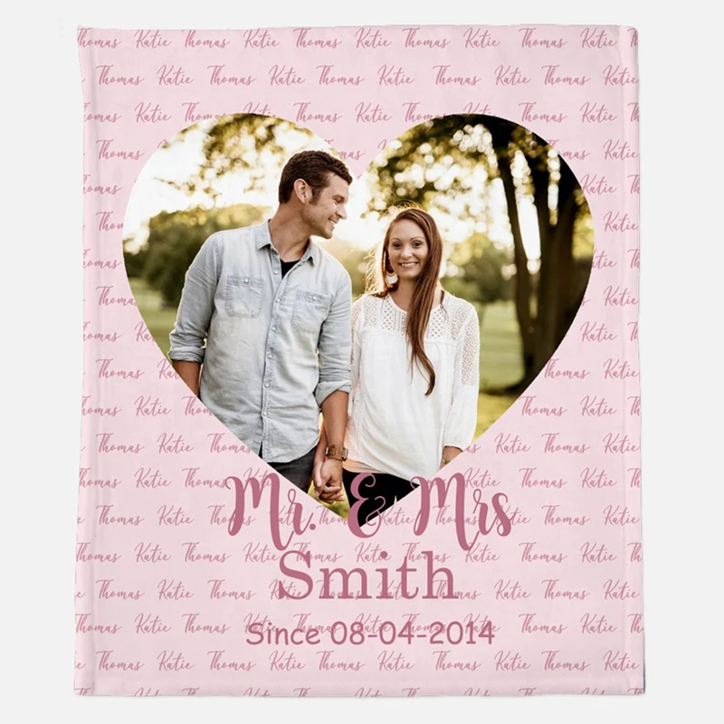 Personalized Anniversary Blanket for Comfort & Unique | BKAN011