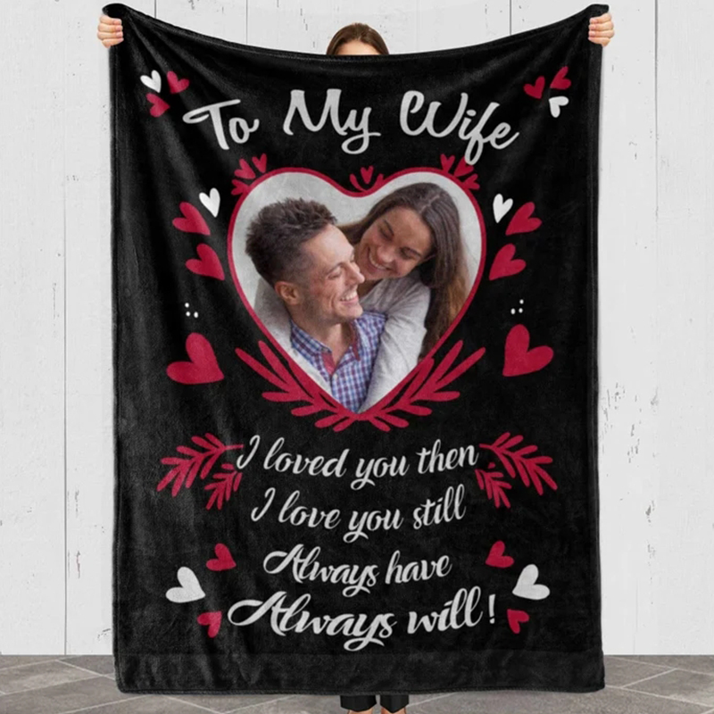 Personalized Memorial Photo Blanket for Comfort & Unique | BKPhoto22