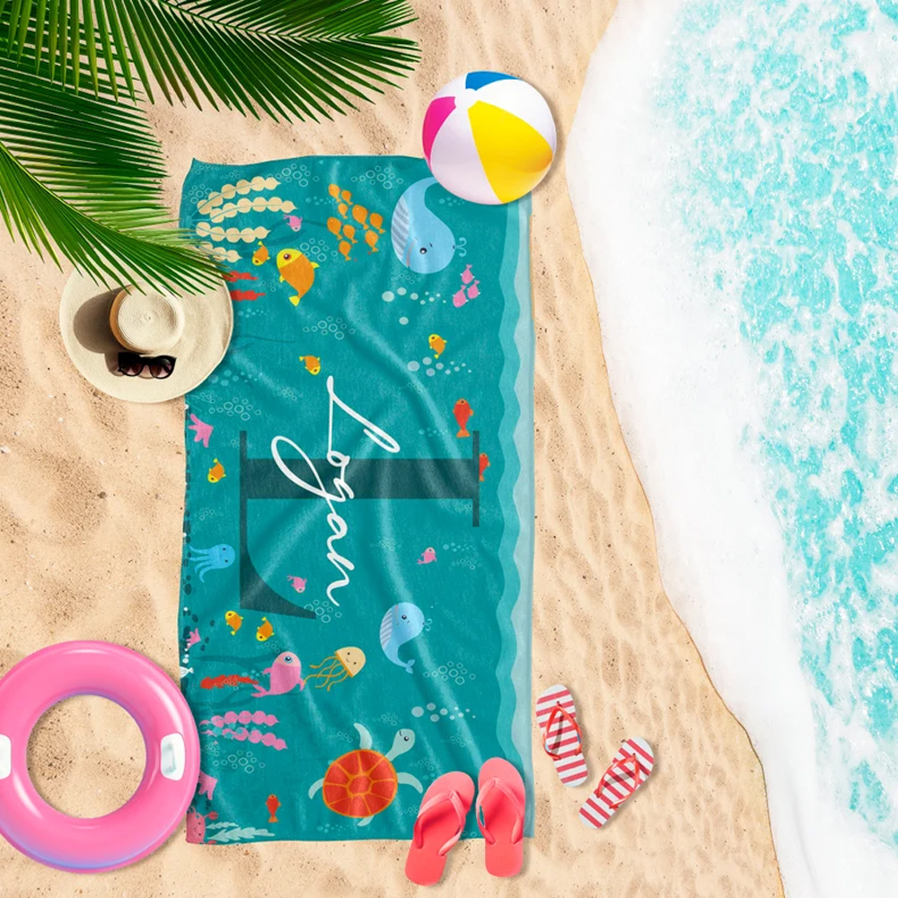 Personalized Lovely Kid Towel for Summer & Beach | CWTowel49