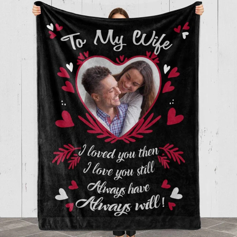 Personalized Memorial Photo Blanket for Comfort & Unique | BKPhoto22