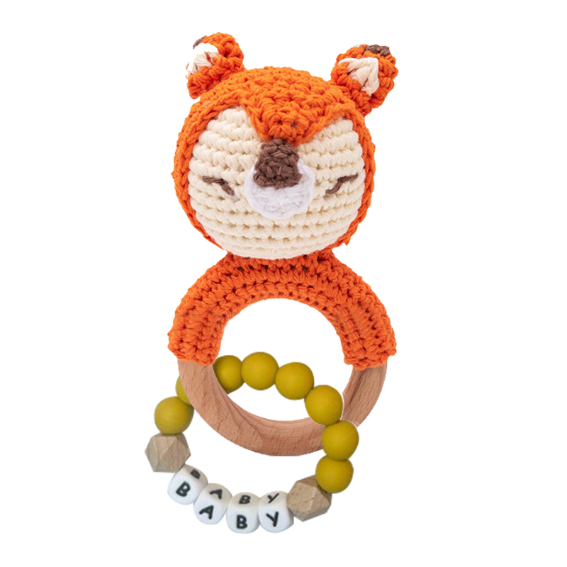 Personalized Lovely Kid's Crochet Baby Rattle | CWToy25