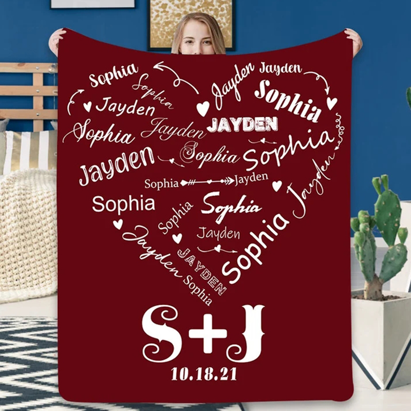 Personalized Anniversary Blanket for Comfort & Unique | BKAN013