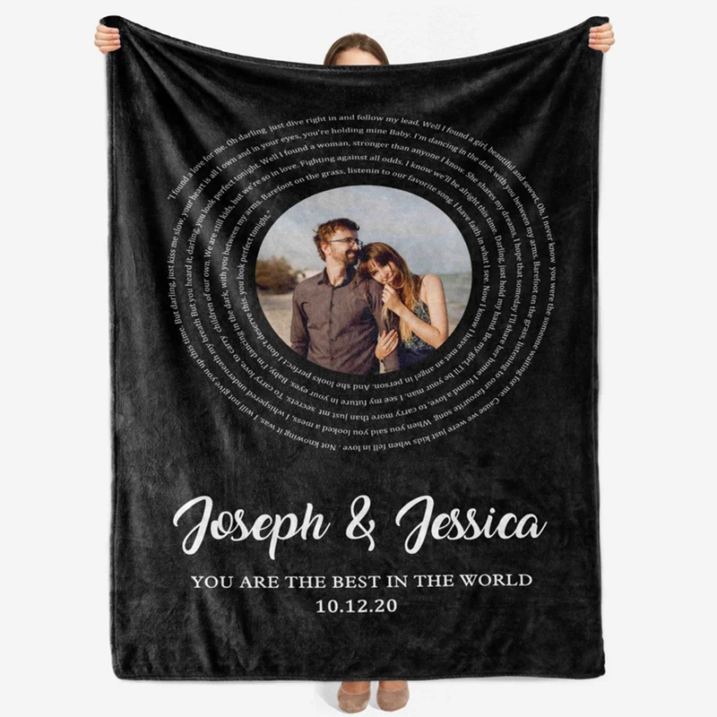 Personalized Anniversary Blanket for Comfort & Unique | BKAN014