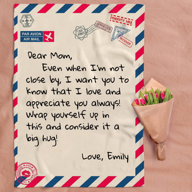 Personalized Love Letter Blanket for Comfort & Unique | BKletter13