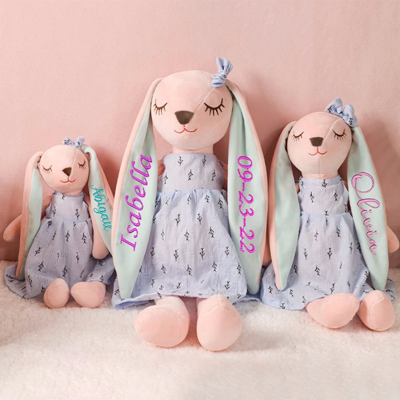 Personalized Name Monogrammed Bunny Rabbit | CWEaster09