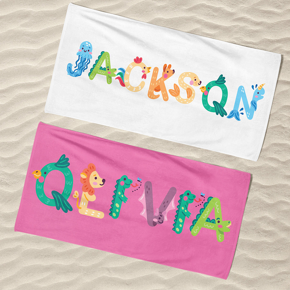 Personalized Lovely Kid Towel for Summer & Beach | CWTowel02
