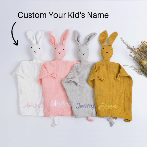 Personalized Baby Embroidery Comforter Sleep Toy | CWToy03