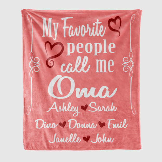 Personalized Family Name Blanket for Comfort & Unique | BKName08