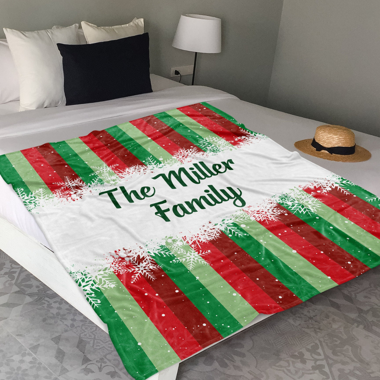 Personalized Merry Christmas Blanket for Comfort & Unique | BKMC03