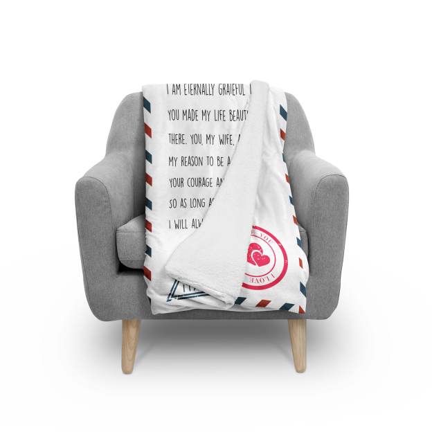 Personalized Love Letter Blanket for Comfort & Unique | BKletter12