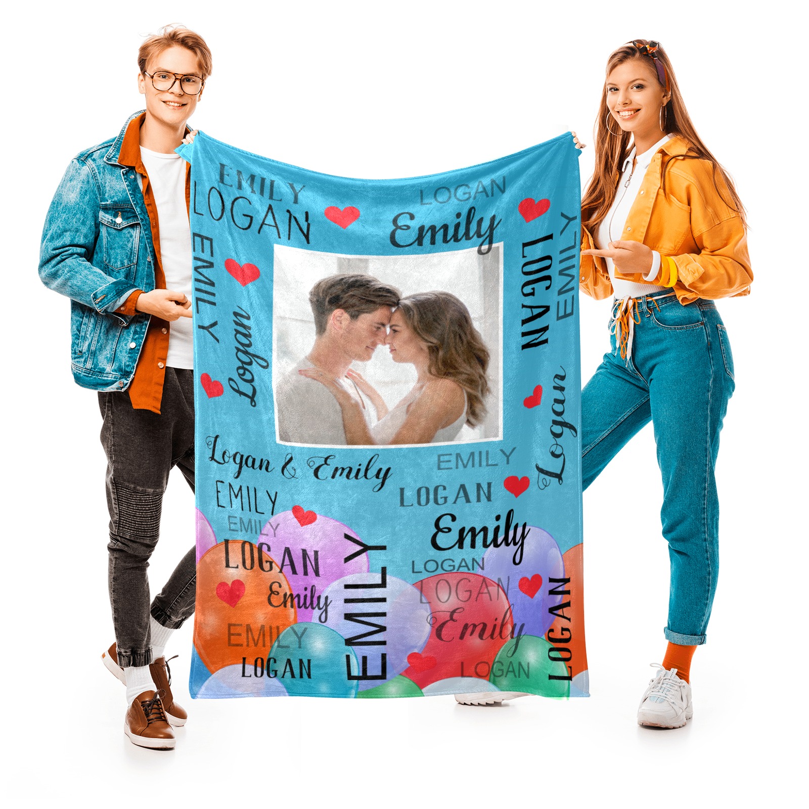 Personalized Memorial Photo Blanket for Comfort & Unique | BKPhoto23