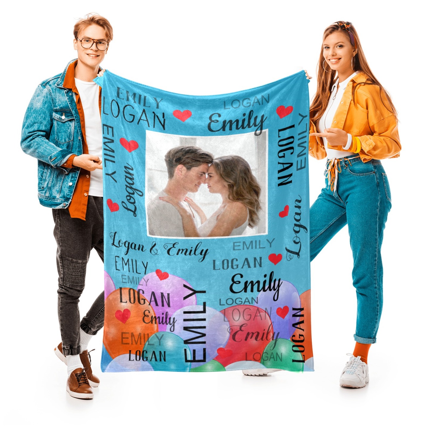 Personalized Memorial Photo Blanket for Comfort & Unique | BKPhoto23