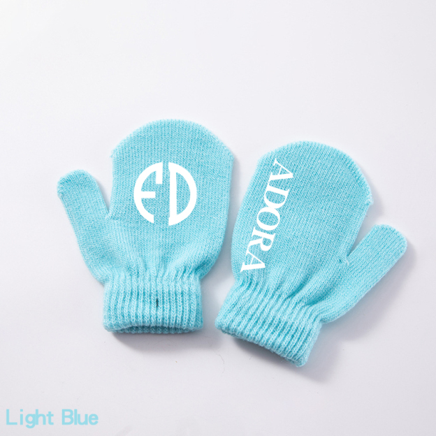 Personalized Kid Color Mitten Gloves for Comfort & Unique | HGKid01