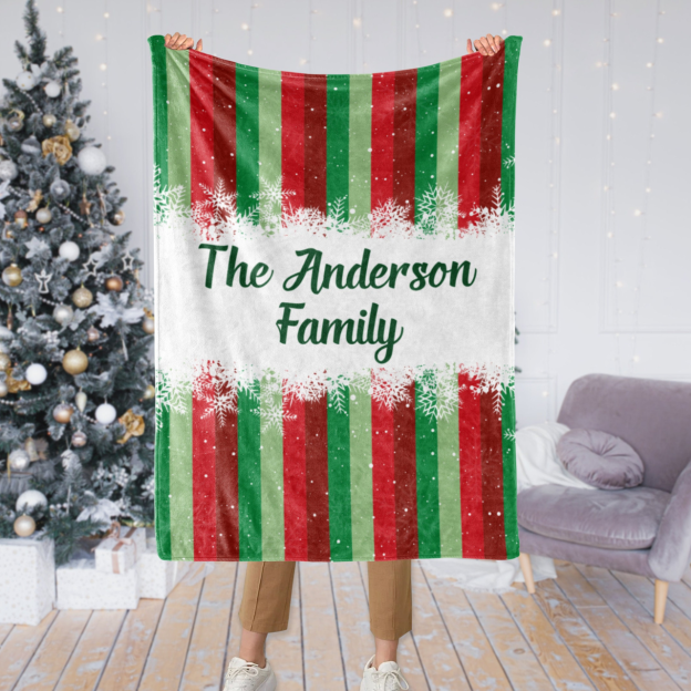 Personalized Merry Christmas Blanket for Comfort & Unique | BKMC03