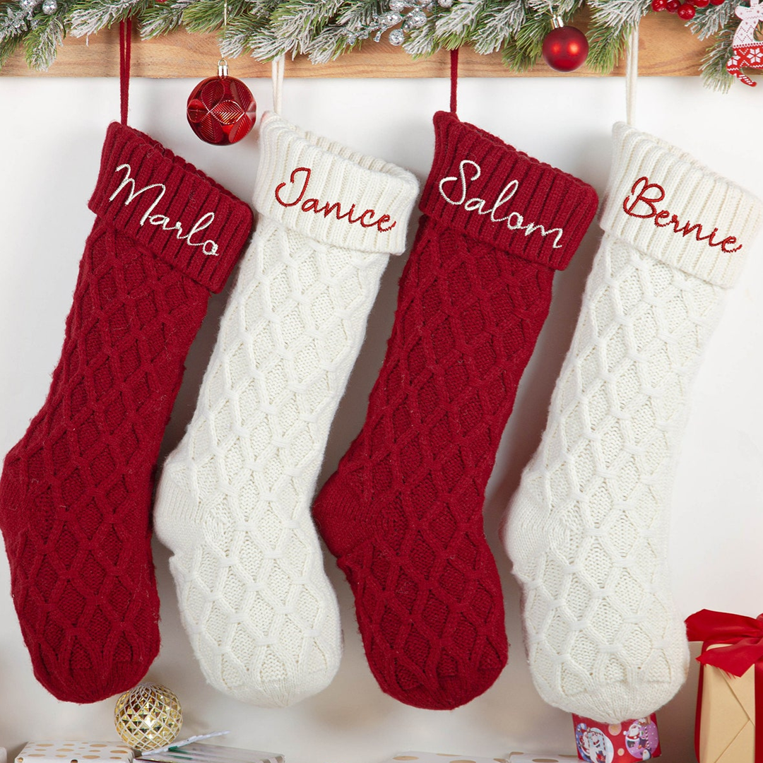 Personalized Christmas Stockings with Family Name | MCGift01