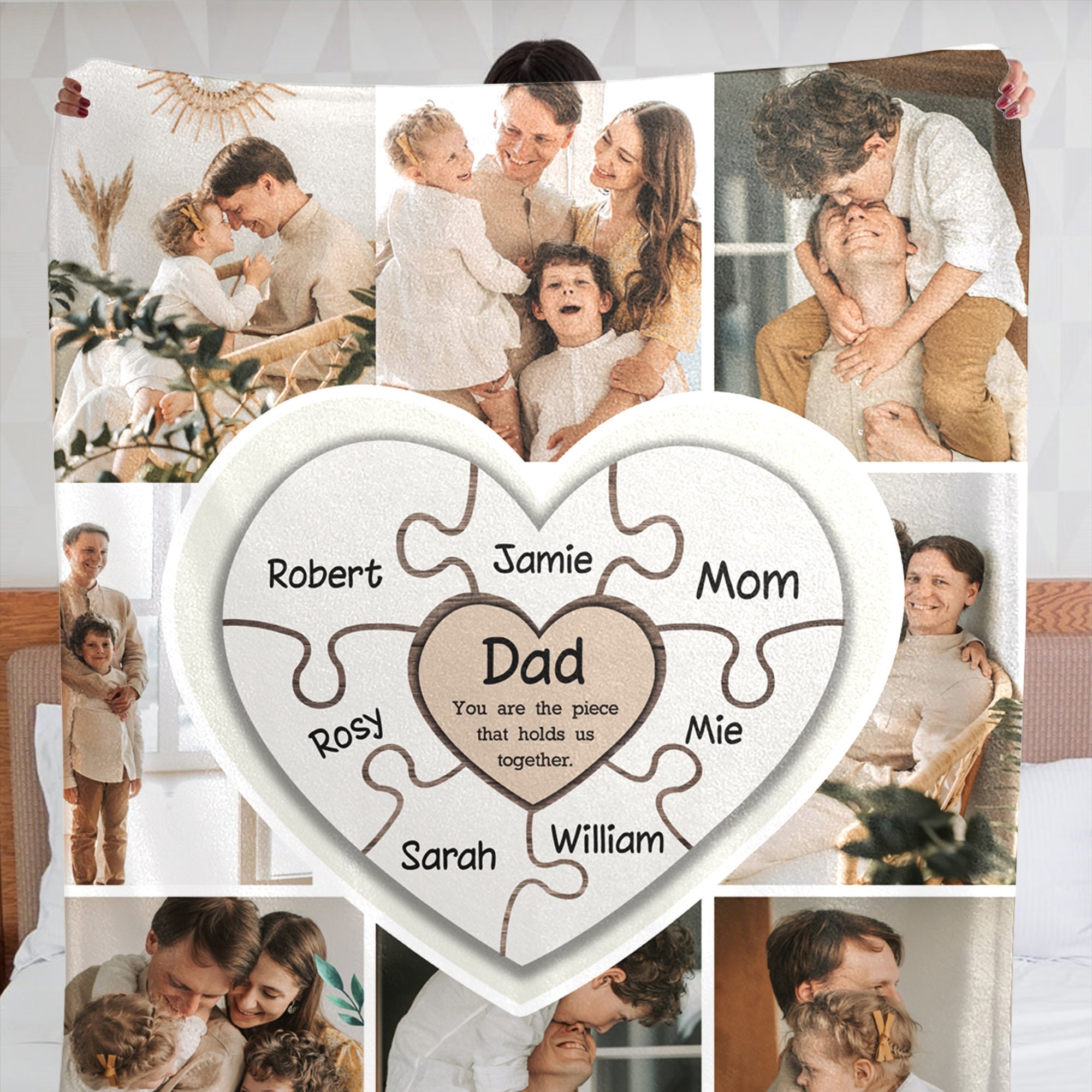 Personalized Memorial Photo Blanket for Comfort & Unique | BKphoto02