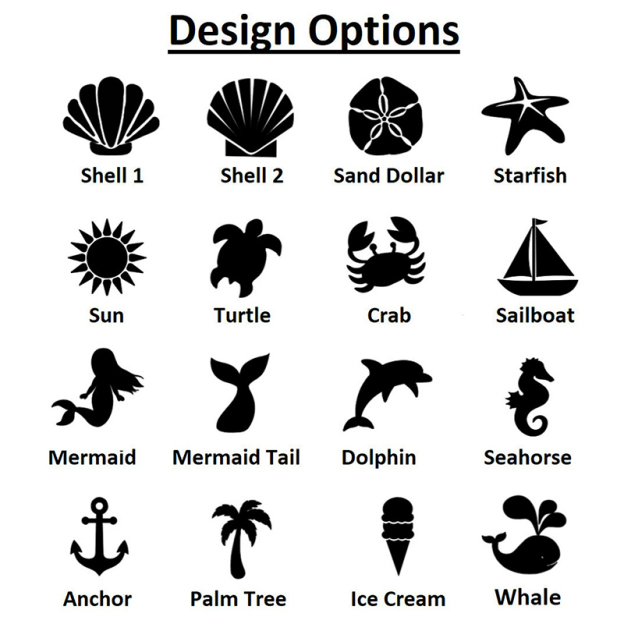 Personalized Seashell Zipper Mesh Beach Bag | CWBeach01