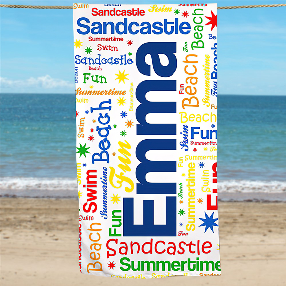 Personalized Lovely Kid Towel for Summer & Beach | CWTowel46