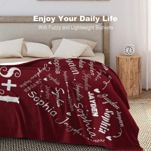 Personalized Anniversary Blanket for Comfort & Unique | BKAN013