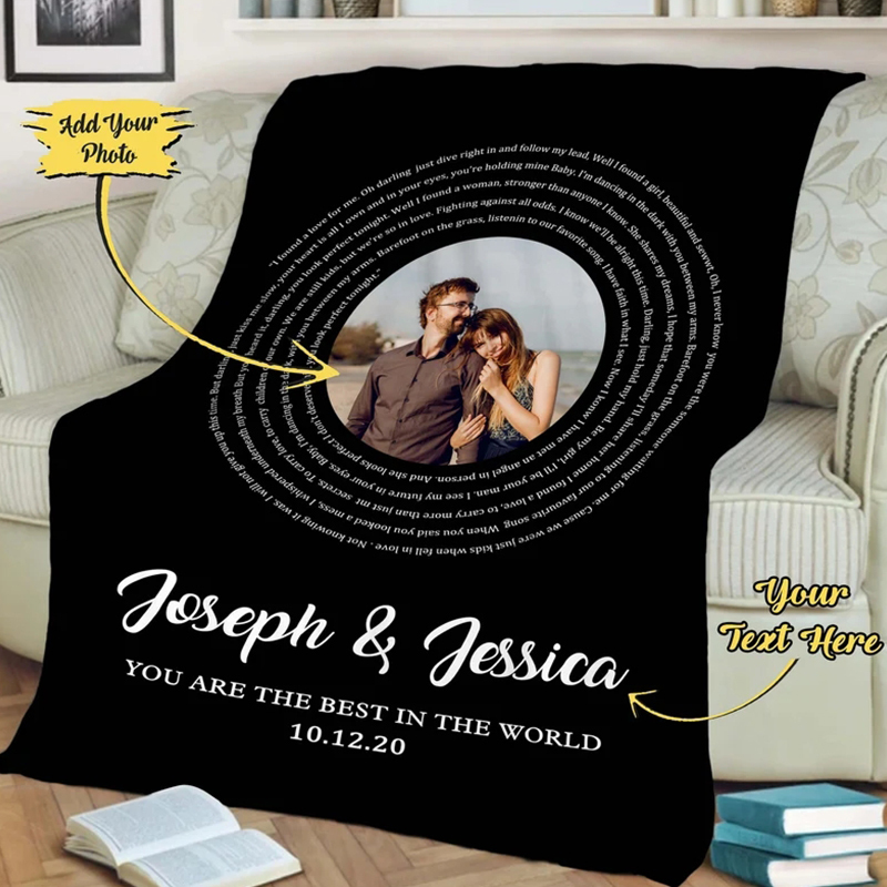 Personalized Anniversary Blanket for Comfort & Unique | BKAN014